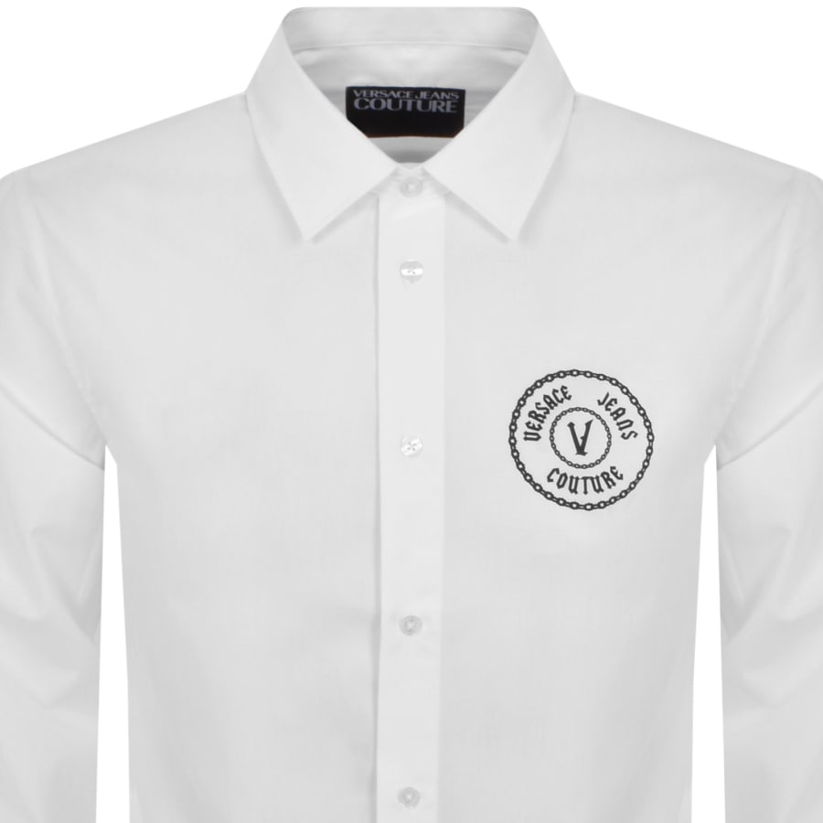 Versace white dress shirt cheap